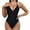 Black, variant on Women's Deep V Neck Bodysuit Double Lined Plunge Tummy Control Shapewear Thong Body Suits Backless Cami Tank Green L(L)
