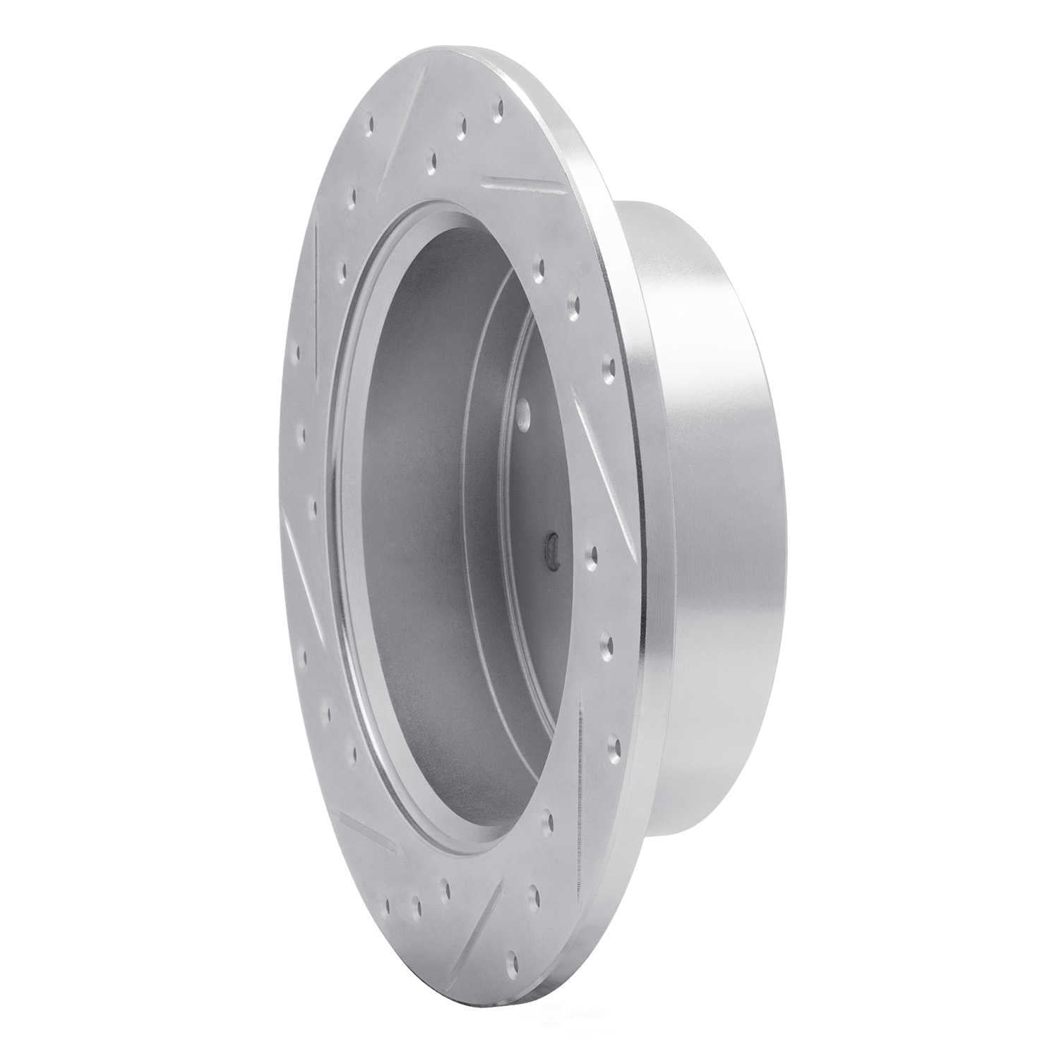 Dynamic Friction Company 631-03046R DFC Brake Rotor - Drilled And Slotted - Silver