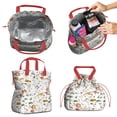 thumbnail image 2 of Pioneer Flower Floral Print Pattern Drawstring Lunch Bag Women - Drawstring Lunch Bag Insulated for Work Office - Stain-Resistant Large Lunchbags for Women with Multi-Pockets, 2 of 6
