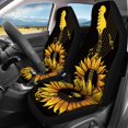 thumbnail image 3 of Uourmeti Sunflower Guitar Car Seat Cover Full Set 3 Pack, Car Seat Covers Polyester Lightweight Trendy Accessories for Truck SUV most Cars, 3 of 10