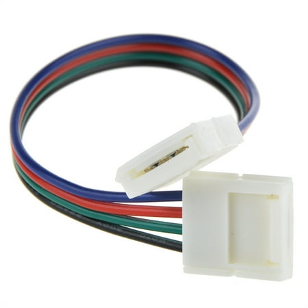 - ABLEGRID LED Strip Light Connector Clip 10-pack 10mm Solderless 4-Wire Connector Clip for 5050 RGB LED Strip Light Power