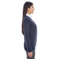 thumbnail image 3 of Devon & Jones DG478W Ladies Manchester Fully-Fashioned Full-Zip Cardigan Sweater, 3 of 3