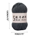 thumbnail image 2 of Djunllk Soft Cotton Yarn for Crocheting, 1.7oz/48g Premium Crochet Yarn & Knitting Yarn for DIY Crafts, Clothes, Handmade Toys, Home Decor Kids Toys, Machine Wash Bulk Yarn Gifts for Women, 2 of 6