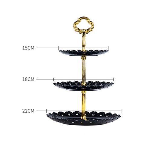 3 Tier Cake Stand Afternoon Tea Wedding Plates Party Tableware New Bakeware  Plastic Tray Display Rack Cake Decorating Tools