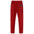 thumbnail image 4 of OIOLOYJM Men's Corduroy Sweatpants Wide Leg Straight Baggy Casual Joggers Fashion Drawstring Elastic Waist Trousers with Pockets Wine M, 4 of 4