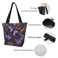 thumbnail image 4 of Easygdp Ornate Purple Floral Vase Bolso de Hombro para Mujer, Bolso Bandolera y Cartera de Mano Elegante para Uso Diario, 4 of 6
