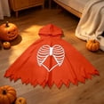 thumbnail image 2 of Zylarhe Kids Halloween Dancewear Jumpsuit for Stage Performances Party Events Playful Home Outfit Orange 5-6 Years, 2 of 8