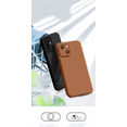 thumbnail image 4 of Rush With Camera Protection Phone Case Soft Microfiber Lining Full-Body Shockproof Phone Case for iPhone 14 6.1 inch brown S564, 4 of 4