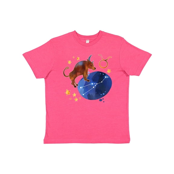 Inktastic Taurus Constellation Zodiac Sign Illustration Youth T-Shirt