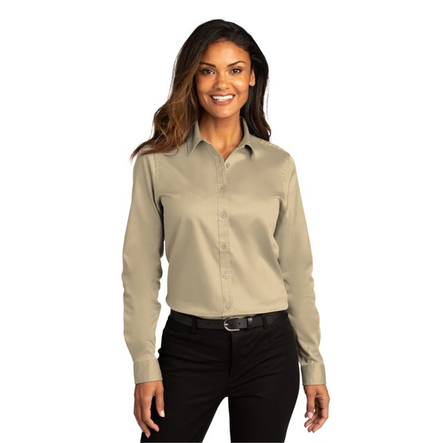 Port Authority Chemise à Manches Longues SuperPro React en Sergé pour Femmes - LW808