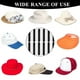 thumbnail image 3 of 100 Piezas Desechables Cap Liner Absorbe la Humedad Banda para el Sudor Visera Sombrero Adhesivo Absorbe el Sudor Tiras Cinta, Negro, 3 of 4