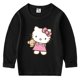 thumbnail image 3 of Hello kitty-Camiseta versátil de algodón con cuello redondo para niños y niñas, top de manga larga, ropa para niños de primavera y otoño, 3 of 5