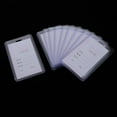 thumbnail image 4 of MERIGLARE 10-Piece Transparent PVC Name ID Card Holders Sleeve Pouch Dustproof, 4 of 9