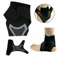 thumbnail image 4 of Vogacara Tobilleras soporte deportivo manga de compresión entrenamiento pie envolturas calzado Protector gimnasio baloncesto fútbol jugar escalada Protección de la piel L Izquierda Vogacara CE015004-03, 4 of 6