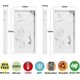 thumbnail image 2 of 2-Pack 7.8" & 7.8" Shatterproof Flexible Bathroom Vanity EnticingEmber 2025, 2 of 5