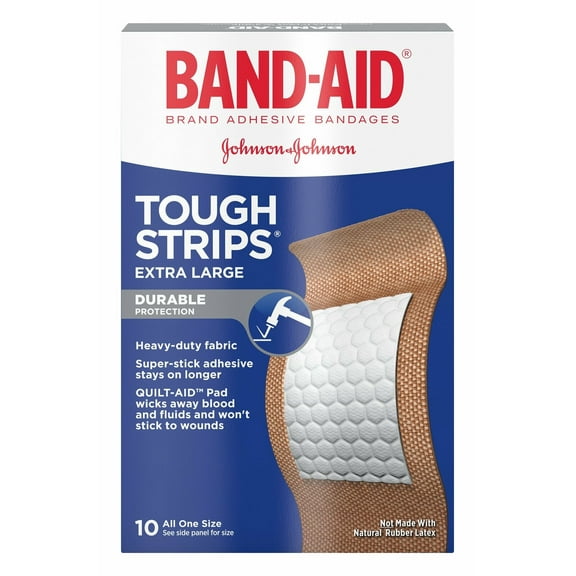 Band-Aid Water Block Tough-Strip Waterproof Elastic Bandage XL, 10ct 3-Pack