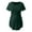 Green, variant on zttd womens maternity irregular soild hem tee shirt casual short sleeve crew neck basic nursed t shirt top breastfeeding blouse
