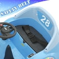 thumbnail image 6 of KORIMEFA 12V Bumper Car for Kids Toddler 1-6 Years with Remote Control Bluetooth Music 3 Speeds DIY License Plate Electric Ride on Toys(Blue), 6 of 11