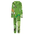 thumbnail image 5 of Invader Zim Unisex Onesie Pajamas Zipper Jumpsuit Hooded One Piece Sleepwear for Family Mens Womens, 5 of 8
