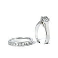 thumbnail image 2 of 1 1/2ct Solitaire Round  Diamond Engagement Ring Set 14K White Gold, 2 of 2