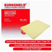 Burnshield Sterile First Aid Burn Dressing Non Stick Pads for Wounds & Burns, 25-Count