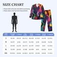 thumbnail image 4 of Sikiie Vibrant Abstract Flow Mens Pajama Set, Soft Warm Long Sleeve Sleepwear, Cozy Button-Down Pjs for Men-Small, 4 of 7