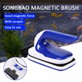 thumbnail image 2 of CAROOTU Aquarium Cleaner with Magnetic Brush Double-sided Window Cleaner Floating Fish Tank Algae Scraper for Flat Glass, 2 of 7