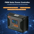thumbnail image 3 of Power 80A Solar Power Controller PWM Battery Charging Controller 12V-48V Lithium Battery Solar Charge Controller with Bulk/Boost/Float Charge LCD Display 12V/24V/36V/48V Auto, 3 of 7