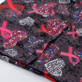 thumbnail image 5 of Pntutb Top de cuidado de manga corta con bolsillo y cuello en V estampado a la moda para mujer Pntutb Pntutb-315, 5 of 5