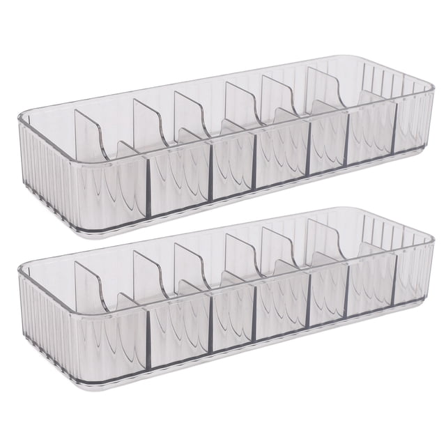 Organizador de Caja de Cable Transparente, Caja de Gestión de Cables APILIBLE 7 Compartimentos Fáciles de Limpiar Con 20 Corbatas para El Hogar