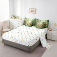 thumbnail image 5 of Feelyou Kawaii Monkey Animal Bedding Comforter Set 7pcs, Green Leaf Plant Full Bedding Set, 5 of 8