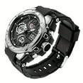 thumbnail image 1 of FNNMNNR Ultimate Tactical Watch for Men - Dual Time Zone  Luminous Display  Stopwatch  Alarm Clock  Shock-Resistant  Water-Resistant  Perfect for Outdoor Survival and Sports Enthusiasts, 1 of 7