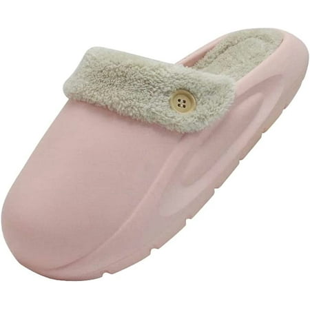 

PIKADINGNIS Women Men Soft Fluffy Fur Warm Home Slippers Detachable Take Down Plug-in Lining Non-slip Fashion Shoes House Indoor Outdoor
