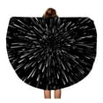 thumbnail image 1 of SIDONKU 60 inch Round Beach Towel Blanket Cosmos Abstract Open Space Star Warp Hyperspace Travel Speed Travel Circle Circular Towels Mat Tapestry Beach Throw, 1 of 2