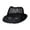 Black, variant on Elegant Wide Brim Beret Hat For Summer Beach Brown White One Size