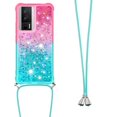 thumbnail image 3 of Funda para Xiaomi POCO F5 Pro 5G Brillantina Líquida Divertida Reluciente y con Cristales en Movimiento Cuerpo Cruzado con Cordón Ajustable, 3 of 5