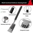 thumbnail image 4 of Grill Brush and Scraper, Extra Strong BBQ Cleaner Accessories, Safe Wire Bristles Barbecue Triple Scrubbers Cleaning Brush for Gas/Charcoal Grilling Grates, 4 of 7