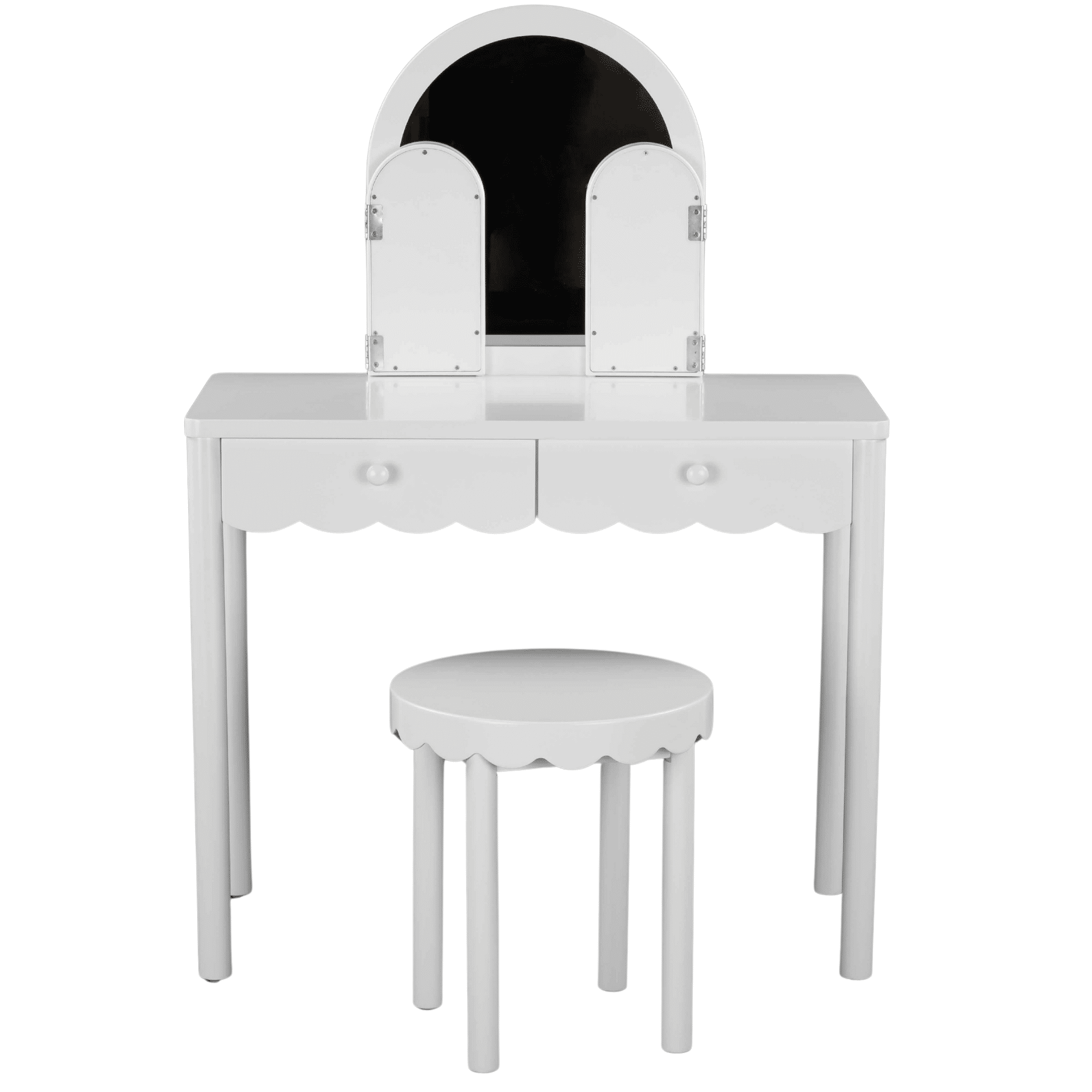 Mainstays Kids Scallop Vanity and Stool Set