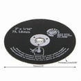 thumbnail image 4 of 45 Piezas 3 Pulgadas 75Mm Disco de Corte de Resina Disco de Corte de Fibra Hojas de Circular para Corte de Metal 75X1,6X10Mm, 4 of 5