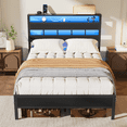 thumbnail image 5 of Hexmn Full Bed Frame with Storage Underbed & Headboard, Bed Frame with LED for Bedroom, Niose Free, 5 of 10