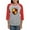 Heather/Red, variant on CafePress - Delta Chi Full Color Icon Long Sleeve T Shirt - Womens Baseball Tee