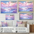 thumbnail image 4 of Designart "Pink Geyser Dream In Kawaii Landscape II" Geyser Floater Framed Canvas Art Print, 4 of 5