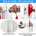 thumbnail image 4 of 2 Pcs Portable Door Lock (Black and Red) Durable Anti-Theft Travel Security Lock, 4 of 4