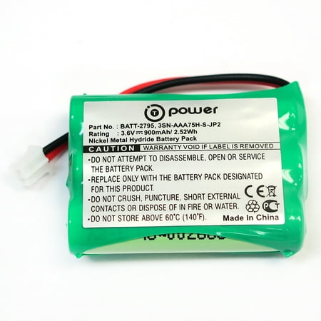 T-Power ( TM ) Motorola Baby Monitors Battery TFL3X44AAA900 CB94-01A (Parent unit) Replacement Rechargeable Battery (3.6V NIMH (Best Laptop Battery Monitor)