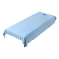 thumbnail image 4 of TOOYFUL Massage Table Sheet Beauty Bed Sheet with Face Breath Hole Washable Premium Face Rest Cover Flat and Fitted Sheet, for Beauty Blue, 4 of 9