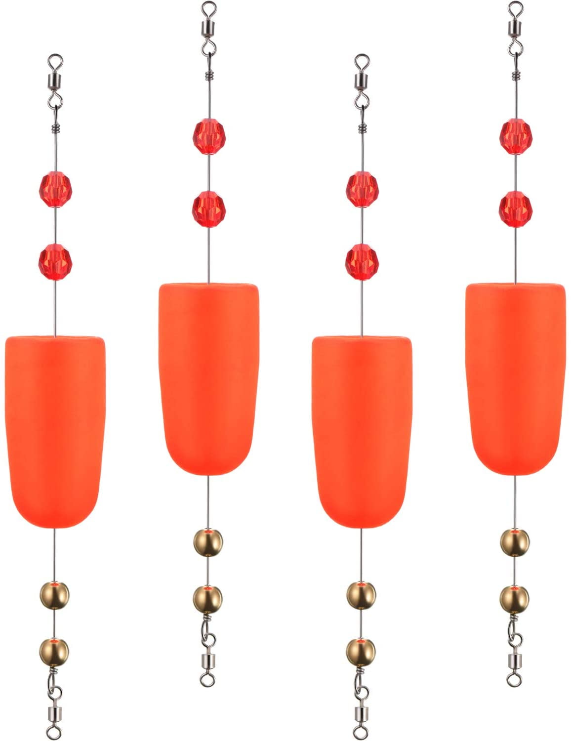 4 Pieces Fishing Bobber Fish Float Strike Indicators Slip Bobber Bobber
