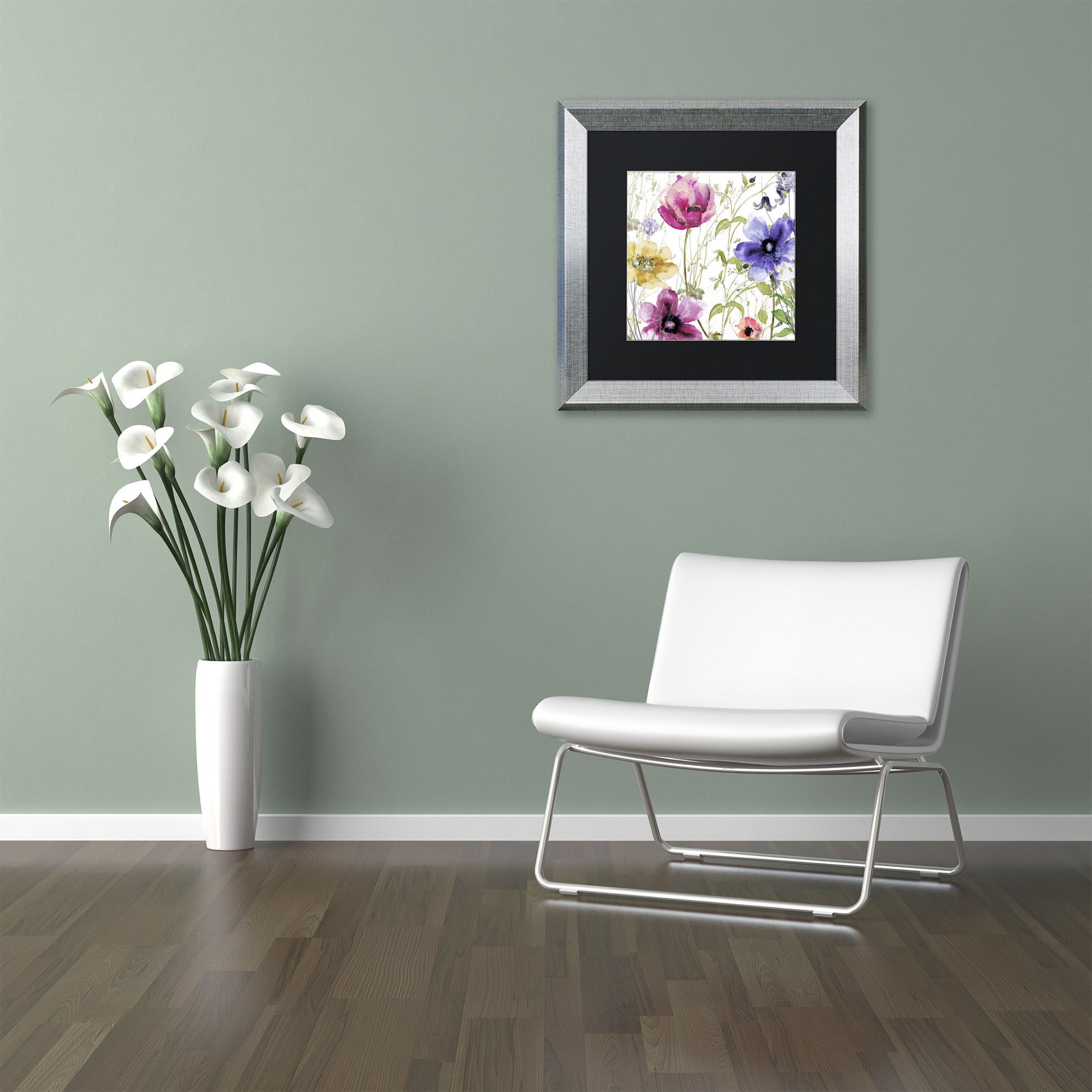 "Summer Diary I" Canvas Art by Color Bakery, Black Matte, Silver Frame