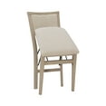 thumbnail image 4 of Linon Kristle Indoor Folding Dining Chair, Set of 2, Graywash/Beige, 4 of 18