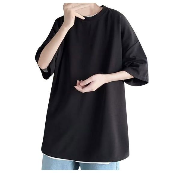 Men Summer Tops Camping Novelty Items Co T Workout Short Workout Clothe Set Long Fitted Shirts for Men Long Sleeve Female Inner Shirt Sleeve Athletic Top Thermal Layering Tee Tunic Men's Black 2XL