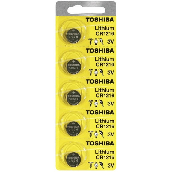 Toshiba CR1216 3 Volt Lithium Coin Battery (25 Batteries)